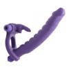 Double Delight Dual Penetration Vibrating Rabbit Cock Ring - Image 4